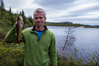 Eneste fisken vi fikk!