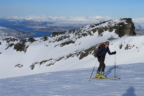 Me on the approach to the top (taken by Christian)