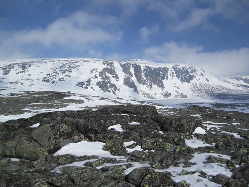 Rasletind sett fra sør, høyde 1844m.