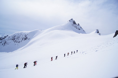 På vei opp mot Kolåstinden 1432 moh