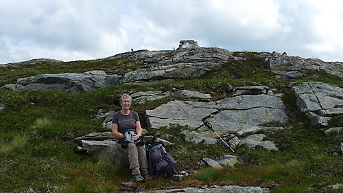 Matpause på vestsiden av Skredfjellet