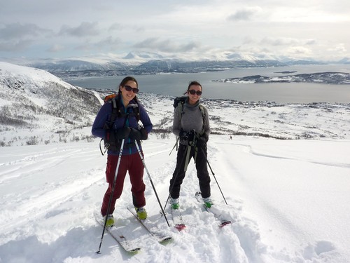 Julia and I around halfway up