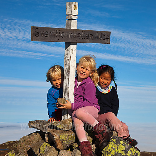 Frida, Julie og meg på toppen!