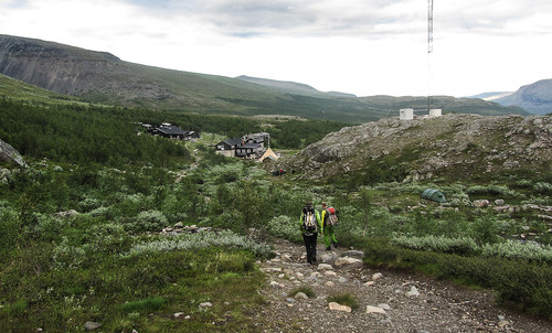 Snart framme ved fjällstationen.