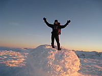 Toppen er nådd!!! Beinkald dag i fjellet

