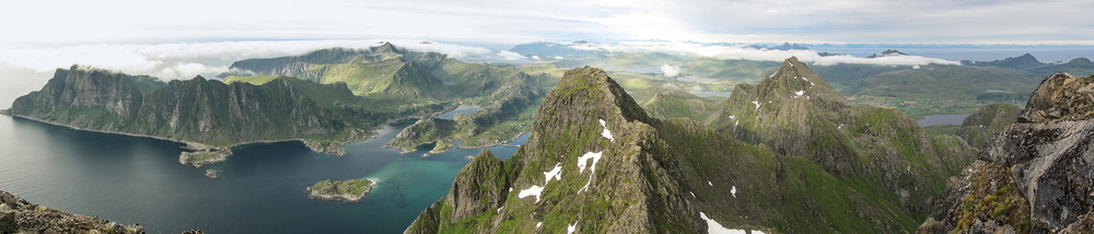 Panorama fra toppen.