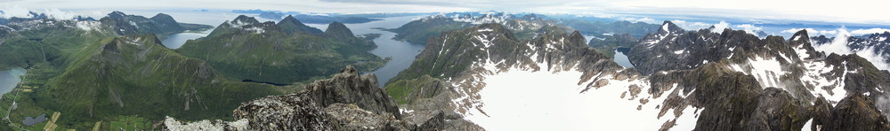 Panorama fra Higravtind.