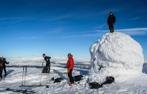 På toppen av Heidalsmuen med Rondane i kulissene.