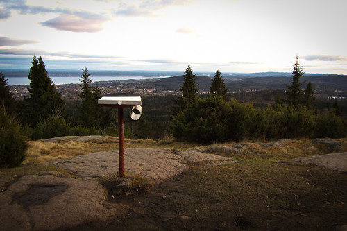 Fin utsikt utover Oslofjorden fra Hovdehytta.