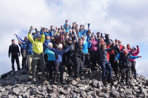 Valdres Folkehøyskole på toppen av Veslfjellet 1743 moh. 