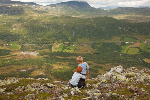 Ola og Eirik ved den første pausen.