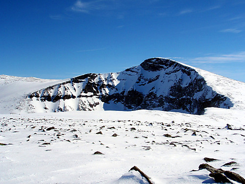 Nautgardstinden sett fra Nautgardsoksle.