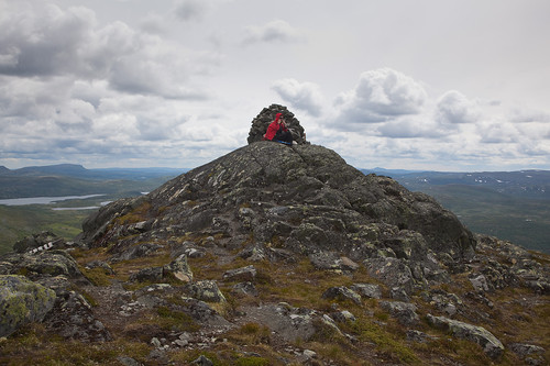 På toppen.