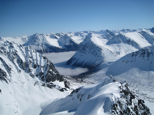 Tåkelokk over fjorden