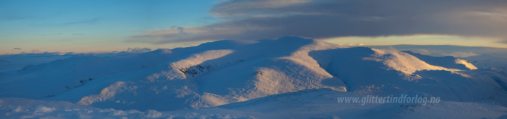 Panorama mot Kvitingskjølen fra Einsteinhovde.