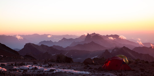 Teltplass på Nido 5500m