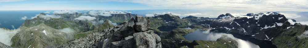 Panorama fra toppen.