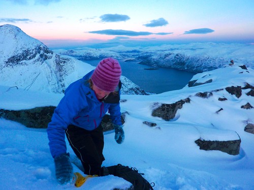 Store Blåmann og Kaldfjord i bakgrunnen