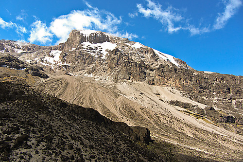 Kilimanjaro sett fra Barranco valley.