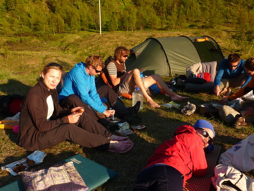 Communal grilling. A fantastic atmosphere.