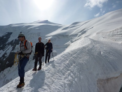 Walking around a crevasse