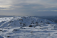 Toppvarden på Flåfjellet sett fra Skavdalsfjellet