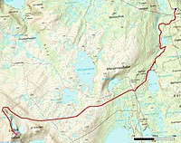 Rute til Lurfjelltinden