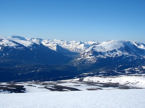 Utsikt innover Leirdalen i Jotunheimen