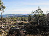 Fra staren av Skrims fjella og utsikten ned mot Søndre Vestfold