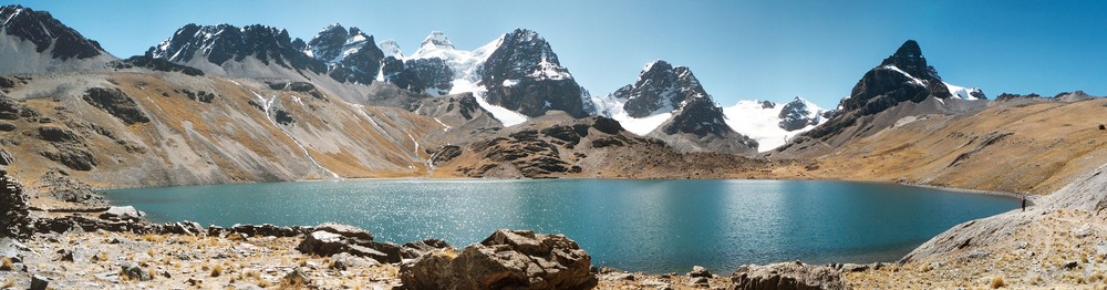 Laguna Chiar Khota. Condoriri camp on the other side. Is there anywhere more perfect to spend a week of hiking and climbing?