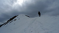 Snøryggen opp Horgahalsen