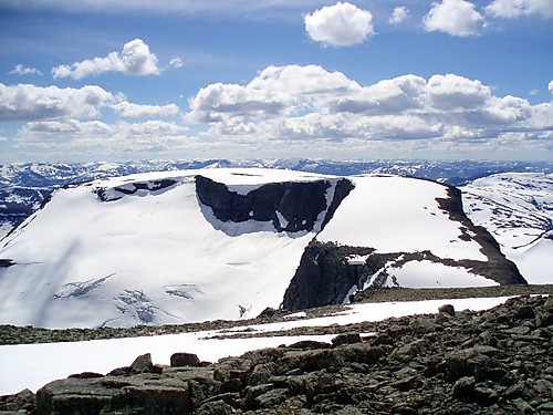 Blåegga sett fra Botnafjellet, dit skal vi videre!