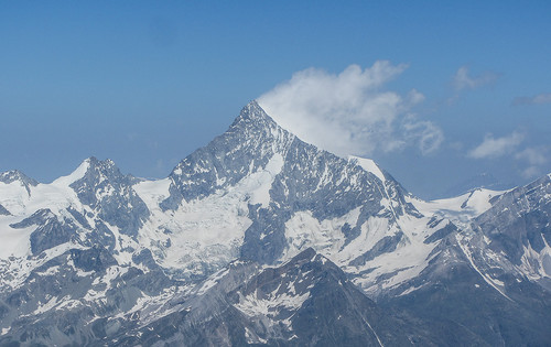 Weisshorn tar seg meget godt ut fra Castor.