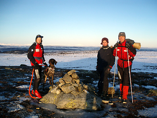 På toppen av Veslefjell på Golsfjellet.