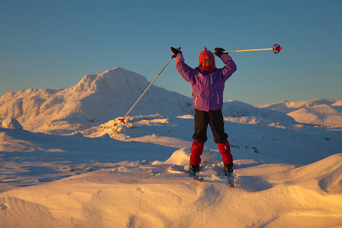 På toppen, med Bitihorn bak.