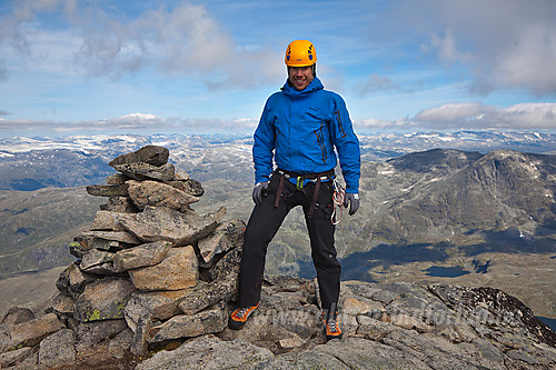 En fornøyd Harald på Midtre Skagastølstinden.