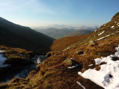 Looking back down Tongue Gill from near Grisedale Hause