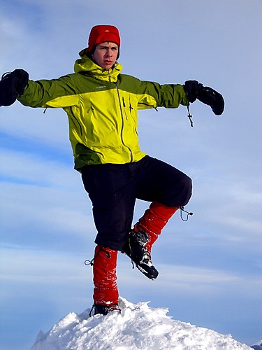 "Karate Kid" på Leirhøes varde.