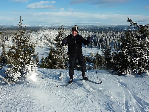 Gunnar nesten oppe på toppen.