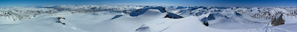 360 panorama fra Storsteinsfjellet.