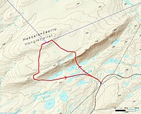 Rute til Hanglefjellet