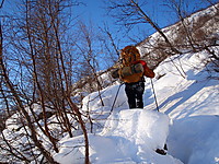 Turen til Avdalen ble ingen walk in the park under disse forholdene.