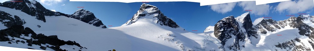 Panorama ved Ringsbreen.