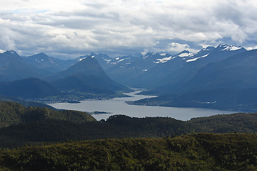 Sykkylven sett fra Ursfjellet.