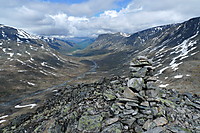 Utsikt mot Visdalen fra nordryggen