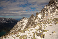 Oppe i fjellsiden.