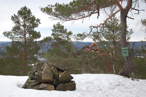 En liten varde og trimkasse på toppen.