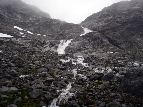 Svaene og Stølsnosbekken sett fra Andrevatnet.