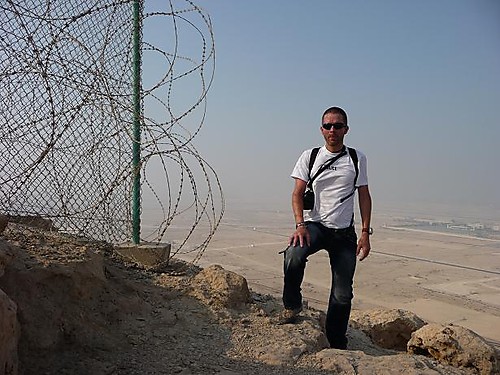 Lyngve on the summit, actually the summit is 1 meter away behind the fence !!