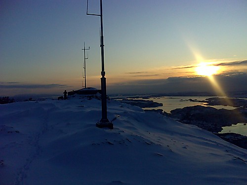 Ettermiddagstemning på Lyderhorn 21.12.2009